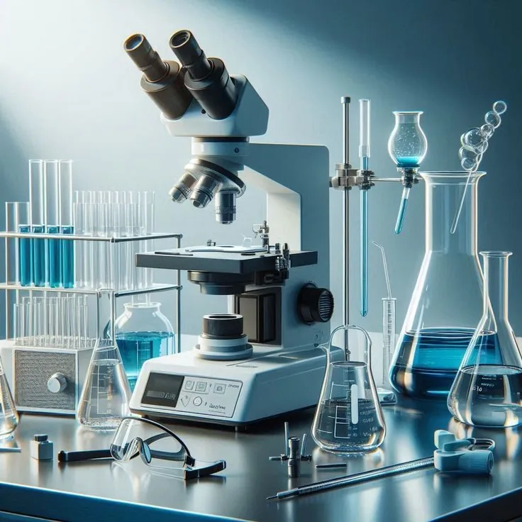 Laboratory plate with data background